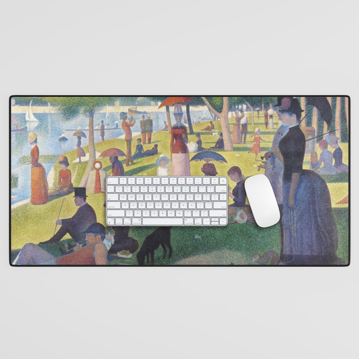 A Sunday on La Grande Jatte by Georges Seurat, 1884 Desk Mat Gallery Image 1