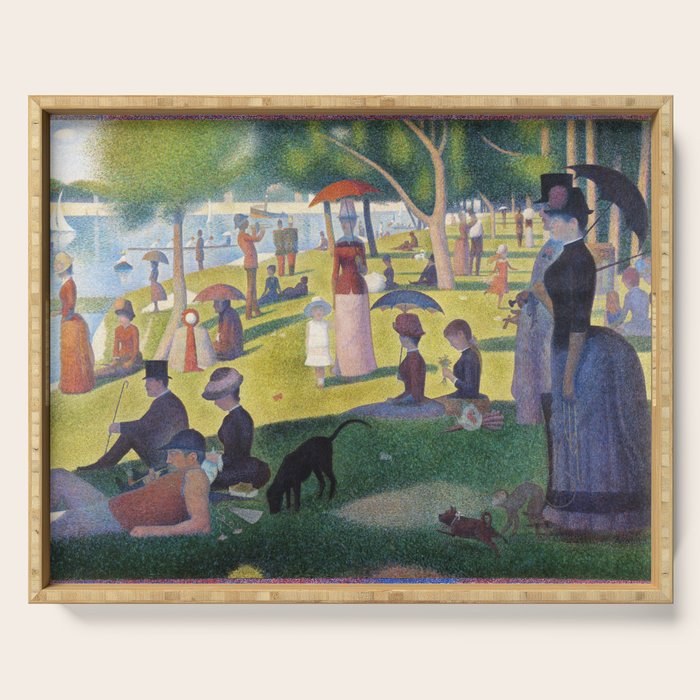 A Sunday on La Grande Jatte by Georges Seurat, 1884 Serving Tray Gallery Image 1