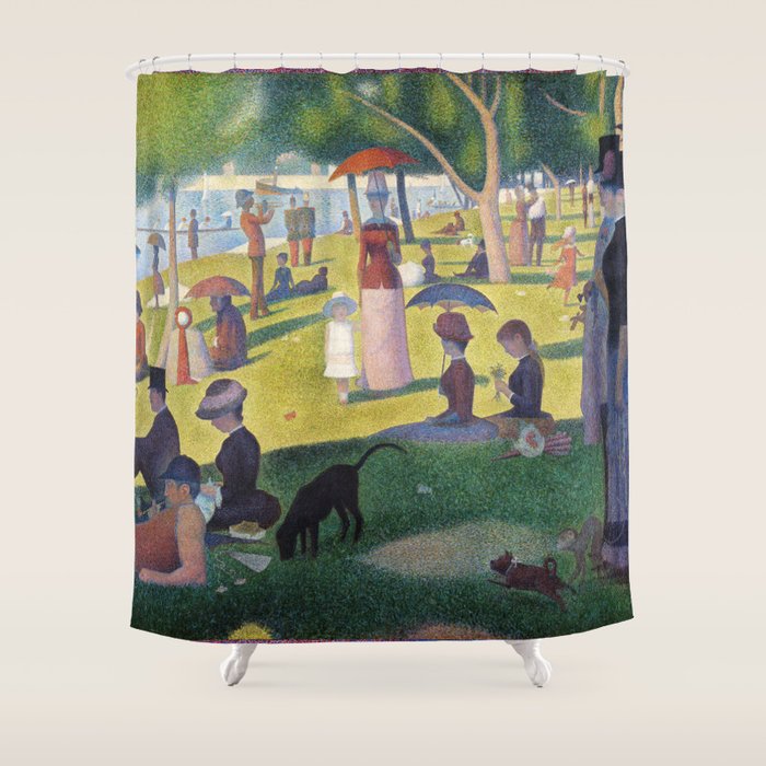 A Sunday on La Grande Jatte by Georges Seurat, 1884 Shower Curtain Gallery Image 1