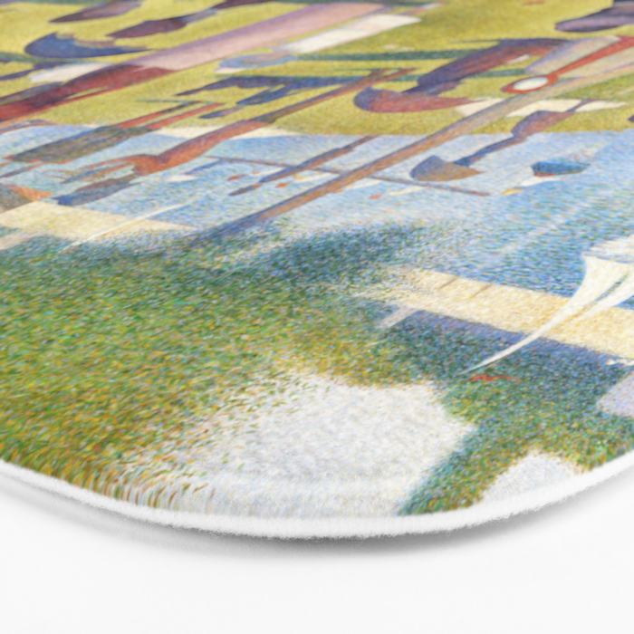 A Sunday on La Grande Jatte by Georges Seurat, 1884 Bath Mat Gallery Image 3
