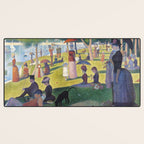 A Sunday on La Grande Jatte by Georges Seurat, 1884 Desk Mat Gallery Image 3