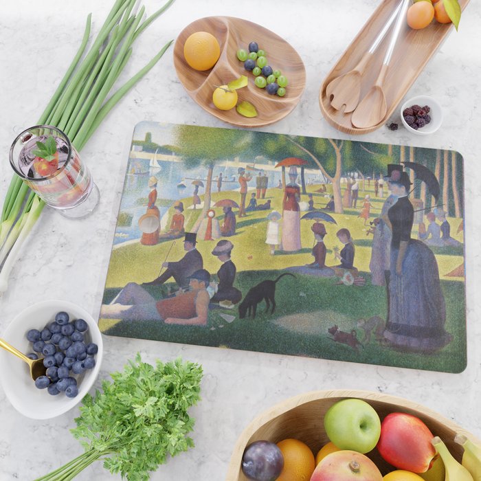 A Sunday on La Grande Jatte by Georges Seurat, 1884 Cutting Board Gallery Image 2