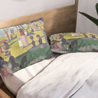 A Sunday on La Grande Jatte by Georges Seurat, 1884 Pillow Sham Gallery Image 2