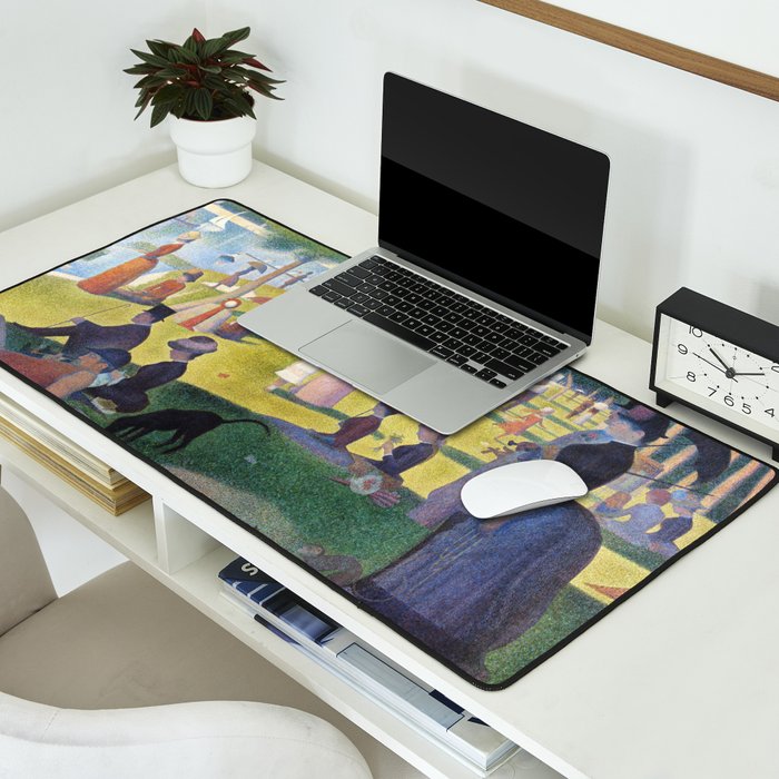 A Sunday on La Grande Jatte by Georges Seurat, 1884 Desk Mat Gallery Image 2