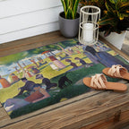 A Sunday on La Grande Jatte by Georges Seurat, 1884 Outdoor Rug Gallery Image 2