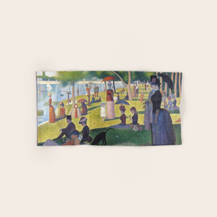 A Sunday on La Grande Jatte by Georges Seurat, 1884 Bath Towel Gallery Image 1
