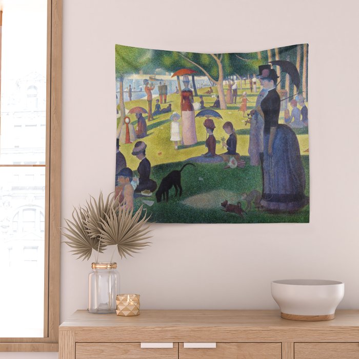 A Sunday on La Grande Jatte by Georges Seurat, 1884 Wall Tapestry Gallery Image 2