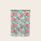 Peaches - peach pink and teal Wall Hanging Gallery Image 1