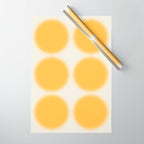 Abstraction_SUN_YELLOW_CIRCLE_BLUR_LOVE_POP_ART_0602A Wrapping Paper Gallery Image 1