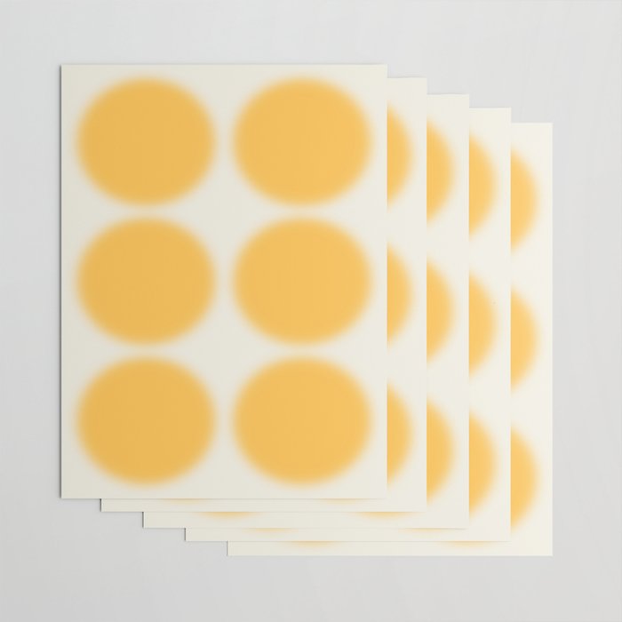 Abstraction_SUN_YELLOW_CIRCLE_BLUR_LOVE_POP_ART_0602A Wrapping Paper Gallery Image 3