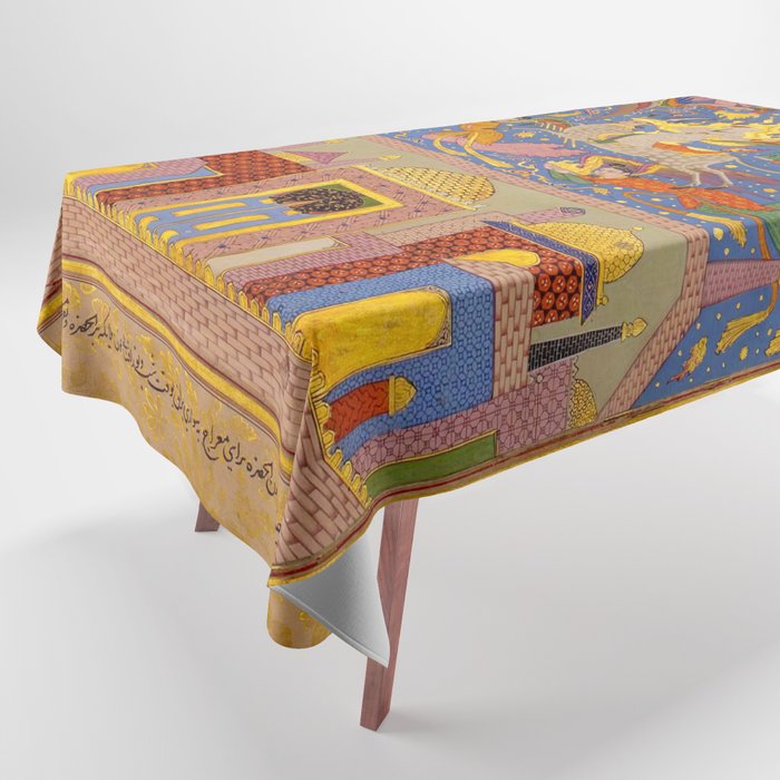 Miraj: The Night Journey  Islamic Antique Art  Tablecloth Gallery Image 1
