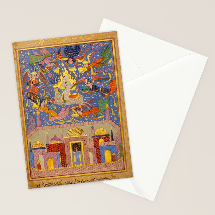 Miraj: The Night Journey  Islamic Antique Art  Stationery Card Gallery Image 2
