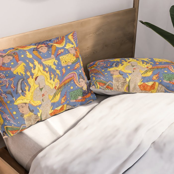 Miraj: The Night Journey  Islamic Antique Art  Pillow Sham Gallery Image 2