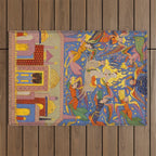 Miraj: The Night Journey  Islamic Antique Art  Outdoor Rug Gallery Image 1