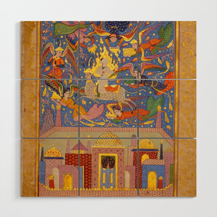 Miraj: The Night Journey  Islamic Antique Art  Wood Wall Art Gallery Image 1