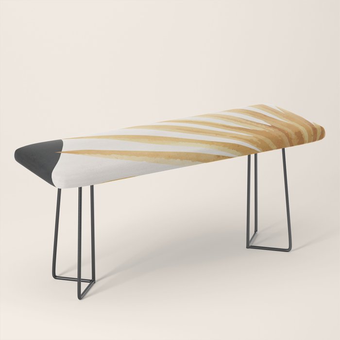 Abstract Art Tropical Leaf 14 Bench Gallery Image 1
