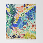 Henri Matisse Landscape at Collioure Throw Blanket Gallery Image 2