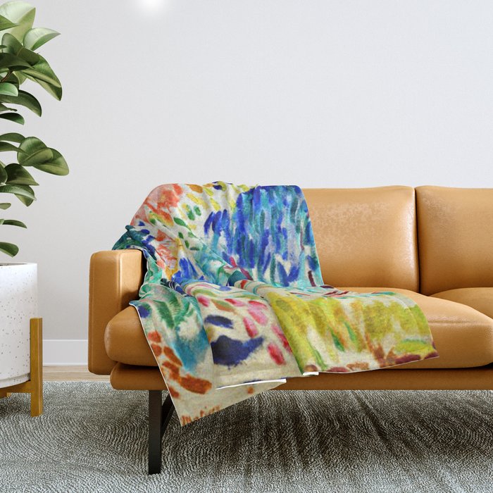 Henri Matisse Landscape at Collioure Throw Blanket Gallery Image 1