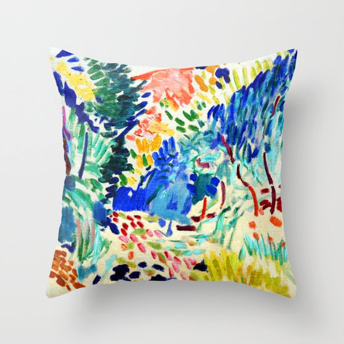 Henri Matisse Landscape at Collioure Throw Pillow Gallery Image 6