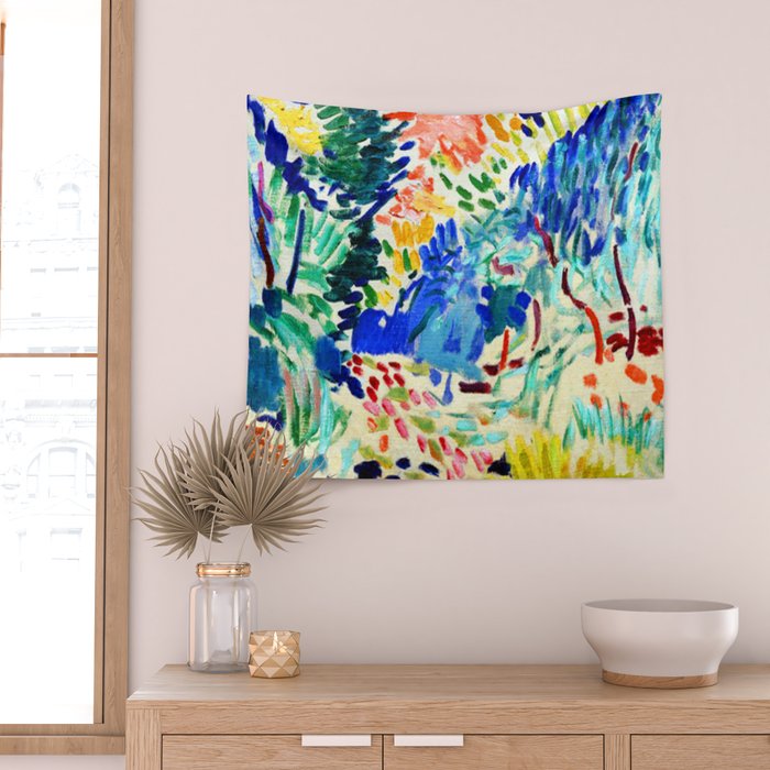 Henri Matisse Landscape at Collioure Wall Tapestry Gallery Image 2