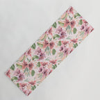 Pastel pink tropical bloom A Yoga Mat Gallery Image 1