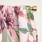 Pastel pink tropical bloom A Window Curtain Gallery Image 2