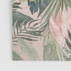 Bali  Pink Jungle Watercolour Palm and Monstera Leaves  Poster Gallery Image 3
