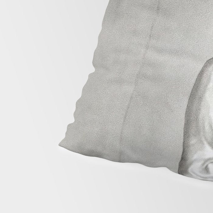 Not Your Bitch, Black and White Vintage Art Pillow Sham Gallery Image 4