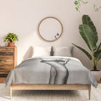 Not Your Bitch, Black and White Vintage Art Comforter Gallery Image 3