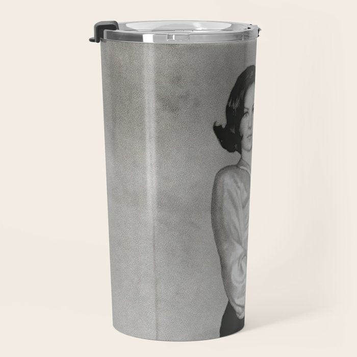 Not Your Bitch, Black and White Vintage Art Travel Mug Gallery Image 3