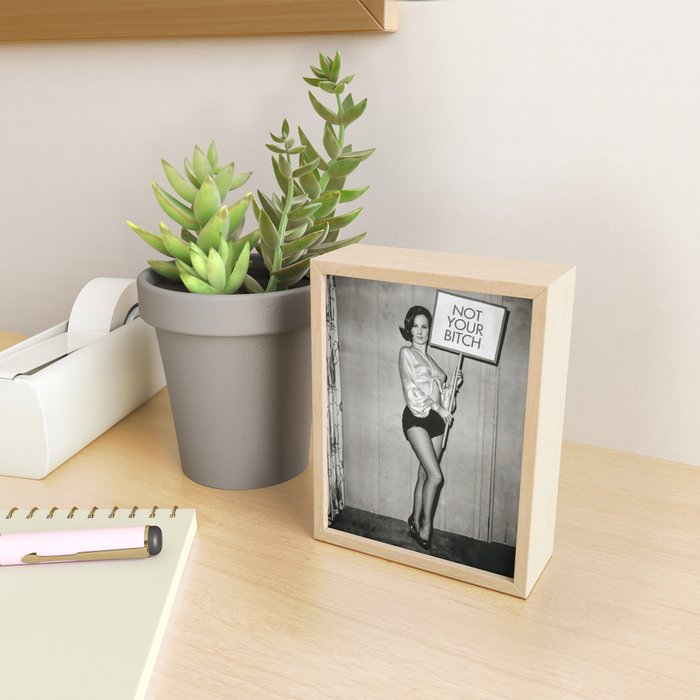 Not Your Bitch, Black and White Vintage Art Mini Art Print Gallery Image 2