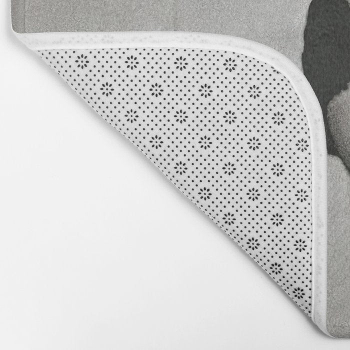 Not Your Bitch, Black and White Vintage Art Bath Mat Gallery Image 2