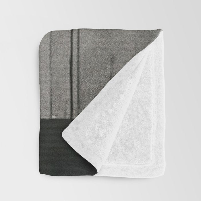 Not Your Bitch, Black and White Vintage Art Throw Blanket Gallery Image 3