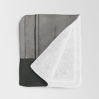 Not Your Bitch, Black and White Vintage Art Throw Blanket Gallery Image 3