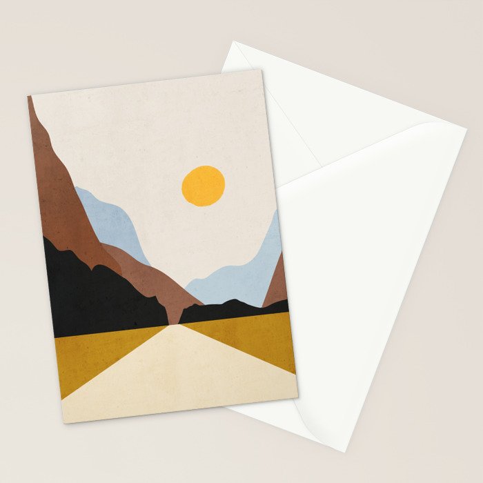 Minimal Art Landscape 9 Stationery Card Gallery Image 2