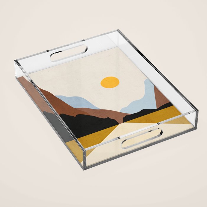 Minimal Art Landscape 9 Acrylic Tray Gallery Image 1