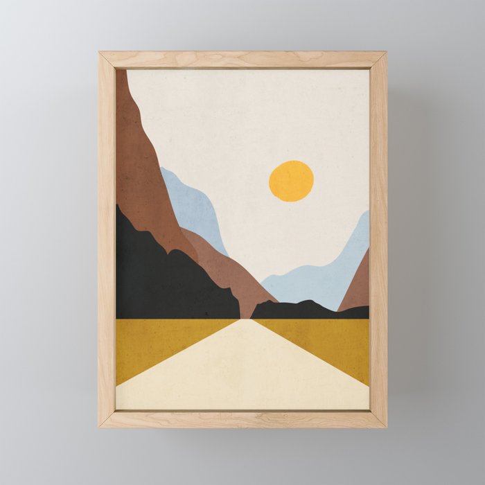 Minimal Art Landscape 9 Mini Art Print Gallery Image 1