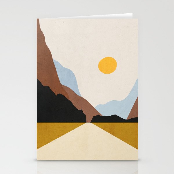 Minimal Art Landscape 9 Stationery Card Gallery Image 2