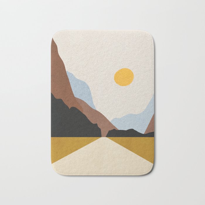 Minimal Art Landscape 9 Bath Mat Gallery Image 1