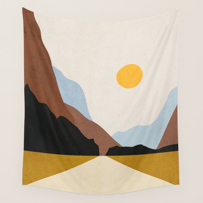 Minimal Art Landscape 9 Wall Tapestry Gallery Image 4