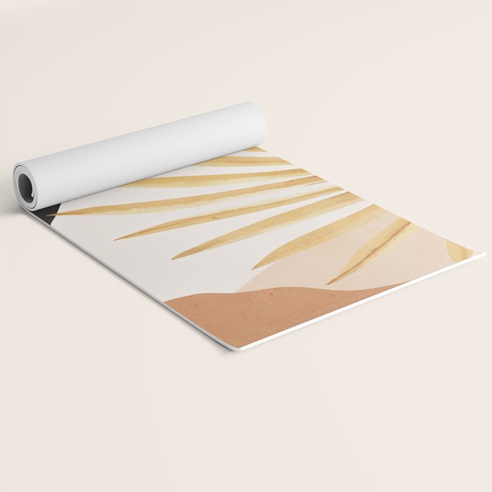 Abstract Art Tropical Leaf 14 Yoga Mat Gallery Image 2