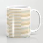 Mixed Stripes Pattern XXII Natural Boho Coffee Mug Gallery Image 1