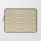 Mixed Stripes Pattern XXII Natural Boho Laptop Sleeve Gallery Image 1