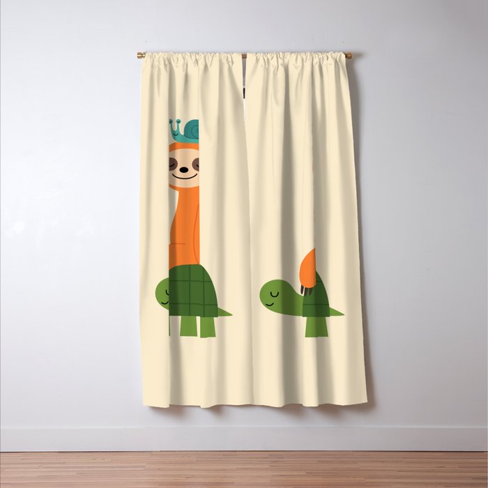 Slow Friends Club Window Curtain Gallery Image 3