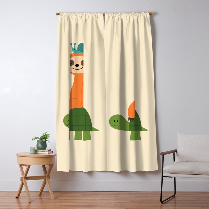 Slow Friends Club Window Curtain Gallery Image 5