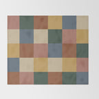 Bold Retro Checks Pattern - Large XI Throw Blanket Gallery Image 2