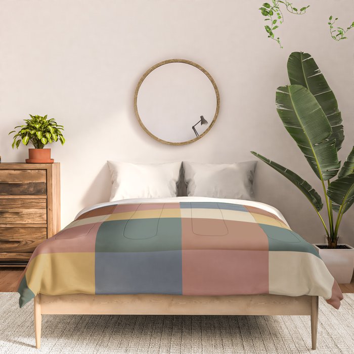 Bold Retro Checks Pattern - Large XI Comforter Gallery Image 3