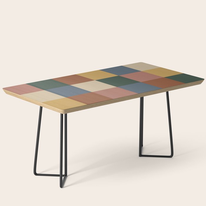 Bold Retro Checks Pattern - Large XI Coffee Table Gallery Image 1