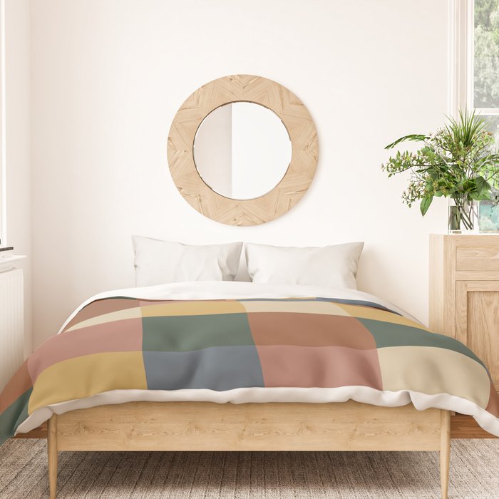 Bold Retro Checks Pattern - Large XI Duvet Cover Gallery Image 3