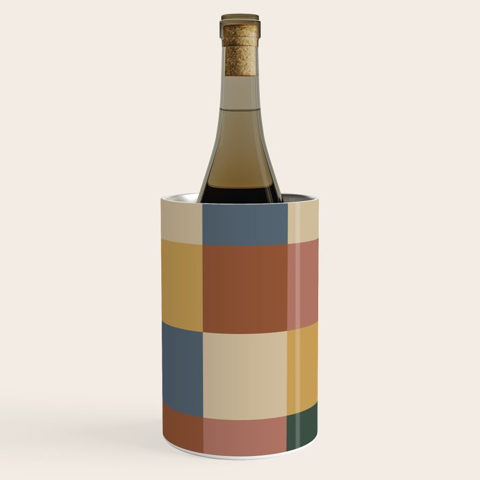 Bold Retro Checks Pattern - Large XI Wine Chiller Gallery Image 2